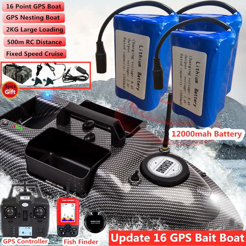 Fish Finder Transducer - Barco de cebo de pesca con