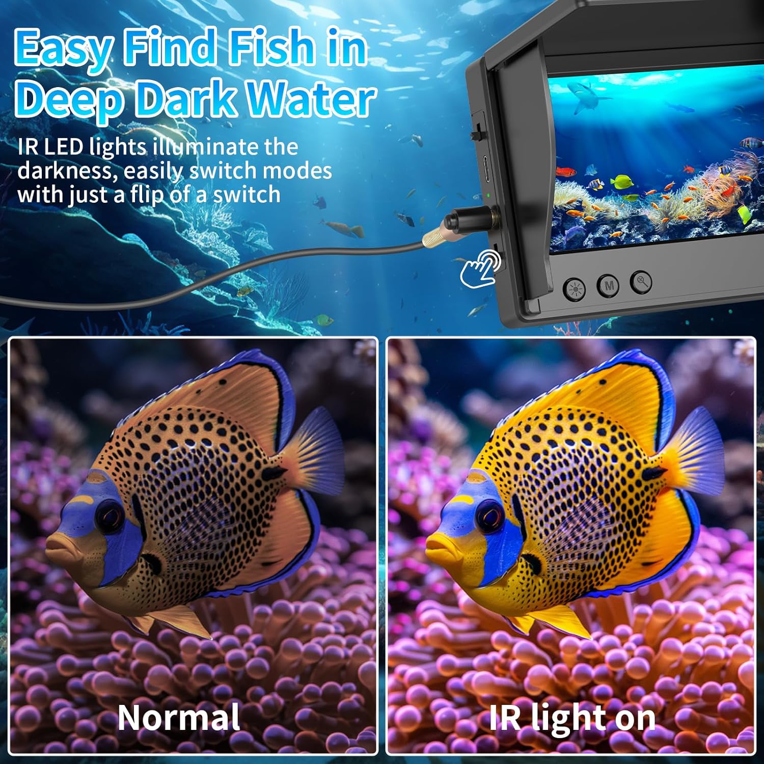 Cámara de pesca submarina con  - Fishing Depth Finder reseña y precio