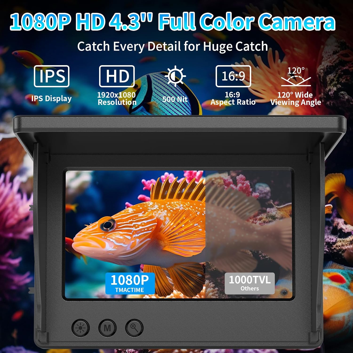Cámara de pesca submarina con  - Fishing Depth Finder reseña y precio